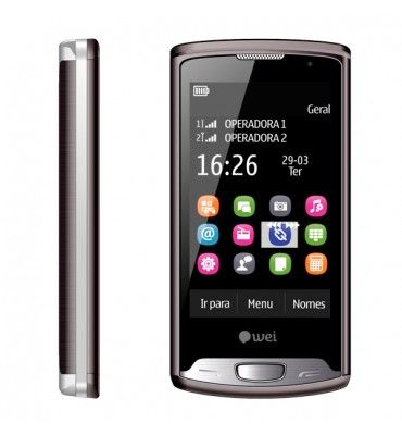 Celular Wei Spot com 2 Chips, TV Integrada, Câmera, Bluetoot